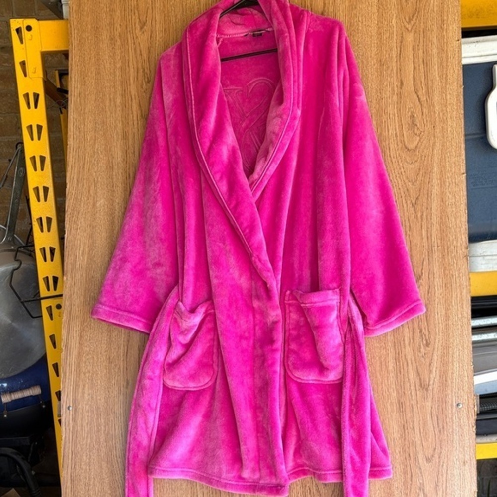 Victoria's Secret Vibrant Pink Plush Robe